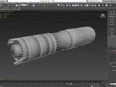 Tactical Flashlight Nitecore MT2C Low-poly 3D model
