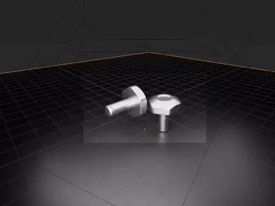 Mechanical Bolt  Free low-poly 3D model