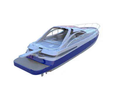 Yatch Pershing 45  3D model