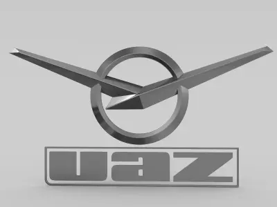 UAZ Logo 3D model by 3dlogoman