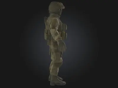 Camouflage Operator  Master of the Hidden Terrain 3D model