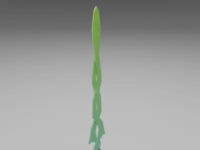 The Spiral Sword - High Poly Model  3D model