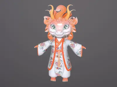 Little Dragons  3D model purchase