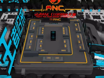 Quantum Core Chip 3D model