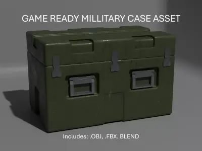 GAME READY MILLITARY CASE ASSET Free 3D model