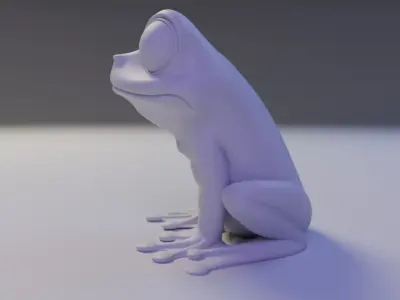 cute frog 3D print model