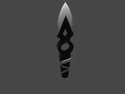 Jett knife valorant 3D model