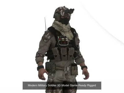 Special Forces Operatives 3D Model Pack 5 Characters