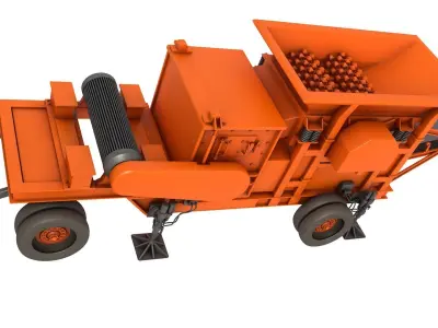 Stone Crusher Machine 3D model purchase