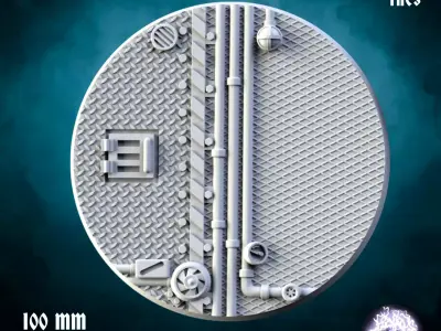 Industrial bases - 100mm - V1 3D print model