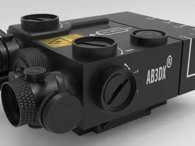 DBAL-A2 Laser Low-poly 3D model