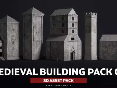 Medieval Building Pack Vol 02 Low-poly 3D model