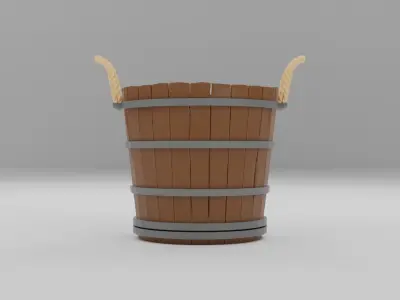 Medieval bucket 3D print model