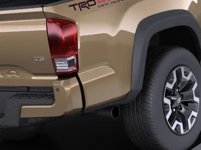 Toyota Tacoma TRD Off-Road 2018 VRAY 3D model