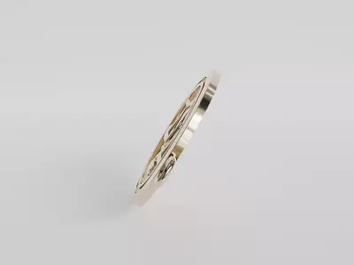 round pendant with scales 3D print model purchase