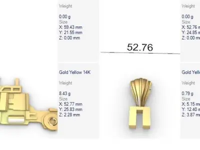 Semi Trailer Truck Pendant Necklace Jewerlry 3D print model