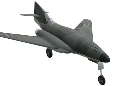 Messerschmitt Me 262 HG III Low-poly 3D model