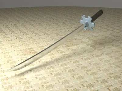 Katana sword 3dmodel for games Free 3D model