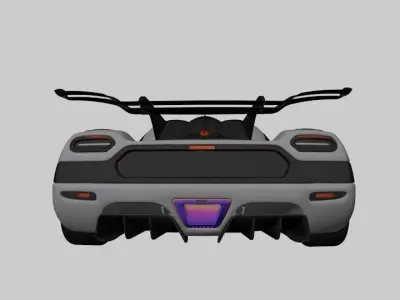 koenigsegg agera Low-poly 3D model