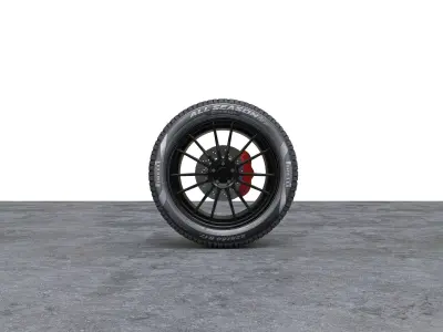 Pirelli Car Wheel 17R 3D Model 3D model