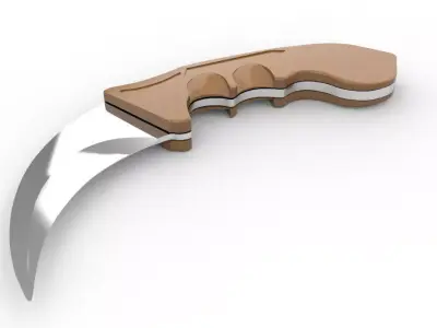 Cunia ninja knife 3D model