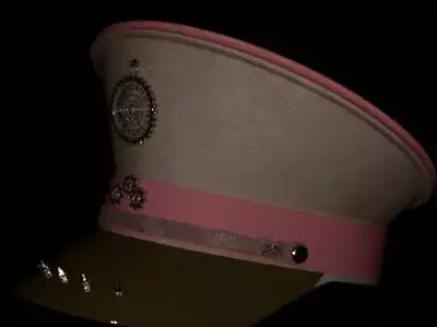 hat military old Low-poly 3D model