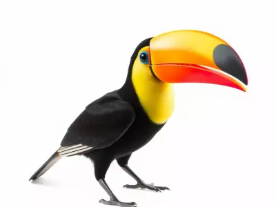 Vibrant Toucan Bird model pack Low-poly 3D model