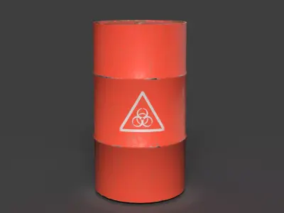 barrel Free low-poly 3D model buy