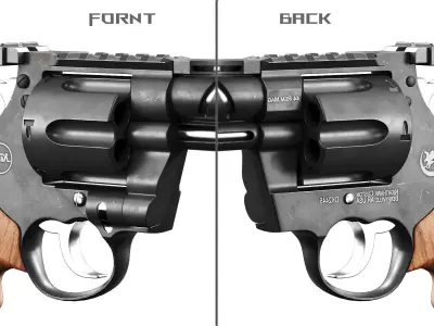 Korth NXS 8-Shot 357 Magnum 3D model