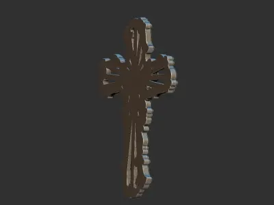 Arabesque Holy Spirit Cross - Cruz Espirito Santo 3D print model