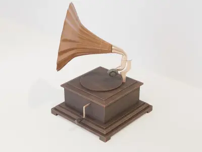 Gramophone 3D model 4