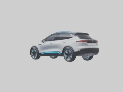 Electric SUV model 3D model