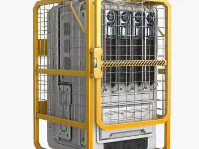 Sci Fi Device Generator Battery Collection 3D Model Pack by protuberanka