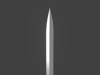 Simple Sword Low-poly 3D model