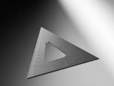 Meet the SetSquare Free low-poly 3D model