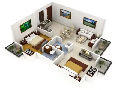 Interior design consultant 3D model