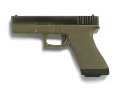 Glock - 17 Low-poly 3D model