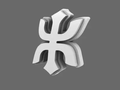Red Ronin Chapter V10R Shoulder Symbols 3D print model
