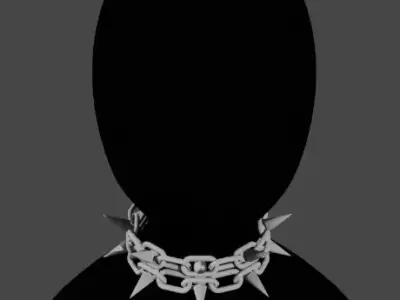 Transform your Style with Cuban chains Low-poly 3D model