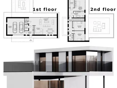 Home Building Low-poly 3D model purchase