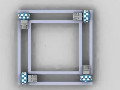 mobile robot base Free 3D model