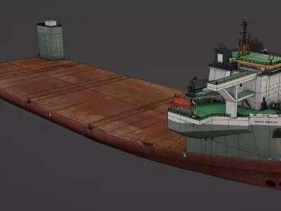 Heavy Load Carrier WHITE MARLIN Low-poly 3D model
