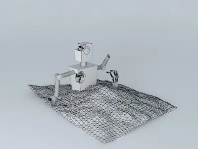 Dead Robot Free 3D model