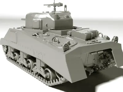TANK M4 Sherman for Print 3D print model