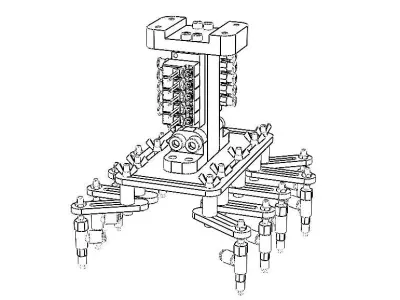 Mech W Vacuum Grippers 3D model