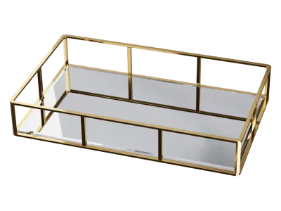  Gold Mirrored Tray Model 