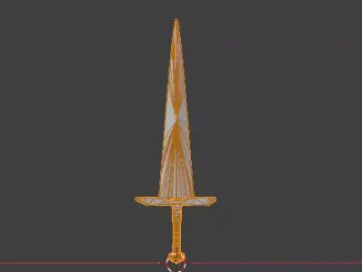Fantasy Dagger - Game Ready - Blender FBX OBJ STL Free low-poly 3D model