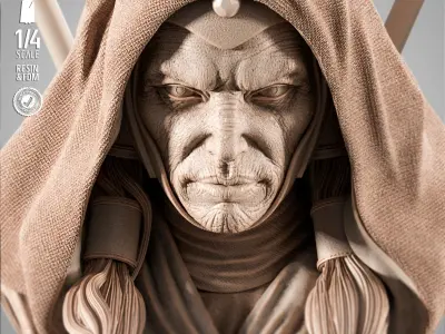 STAR WARS Darth Traya Portrait Bust 3D print model