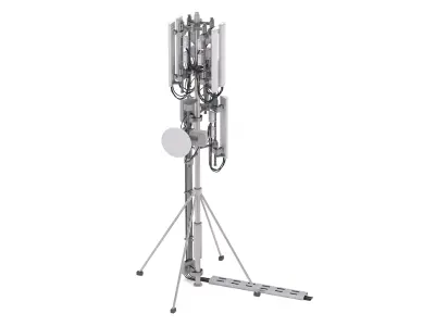 Roof Cell Phone Tower 2 3D model