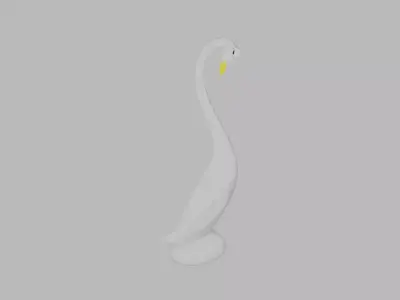 Ceramic goose Low-poly 3D model